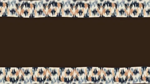 Animated Native American Tribal Pattern Frame Border Background Loop. Stock Footage 345500234