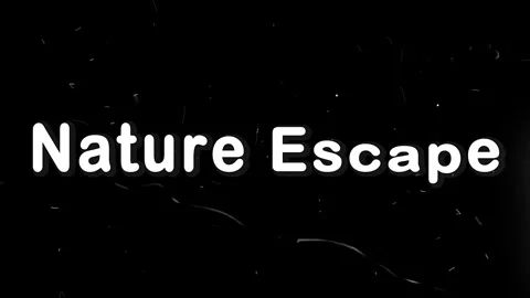 Animated nature escape text overlay with retro film grain texture Stock Footage 338386164