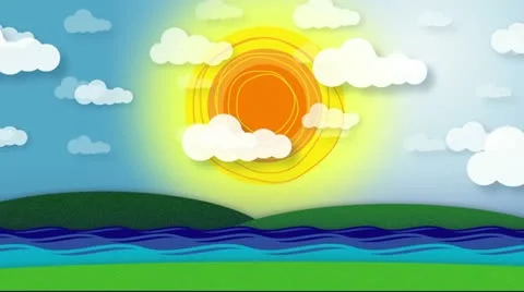 Animated Nature Scene Stock Footage 11116031