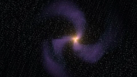 Animated nebula clouds space background creates a cosmic scene Stock Footage 342715076