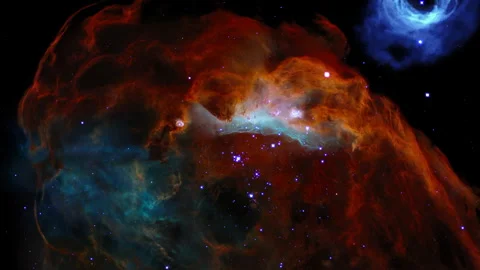 Animated Nebula Fly Through 4k Stock Footage 297017859