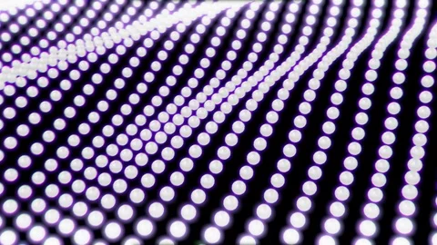 Animated Neon Ball Grid Stock Footage 123335674
