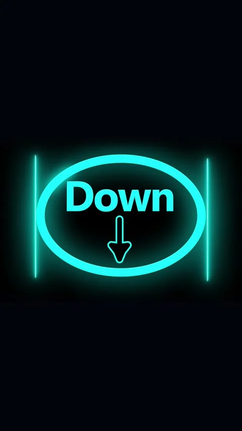 Animated neon down arrow hud overlay progress bar loading seamless loop ver.. Stock Footage 344285825