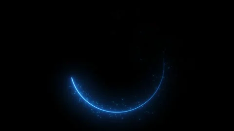 Animated neon glowing circle frame. Colorful laser show seamless loop 4K video.  Video stock 254883749