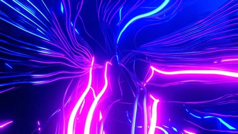 Animated Neon Light Background Stock Footage 276496756