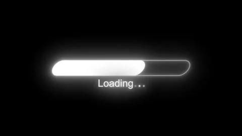 Animated Neon Light Progress Bar in Glowing Loop for Technology and Digital.. 库存影片 310649636