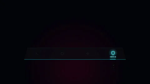 Animated neon navigation interface  concept Video stock 335735262