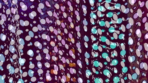 Animated Neon Rainbow Dots and Spots Background Stock Footage 304987330