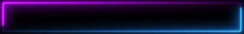 Animated neon rectangle frame with color gradient effect in seamless loop.  스톡 동영상 315501158