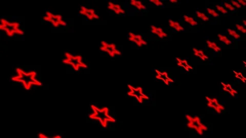 Animated neon red stars background. Stock Footage 257597108