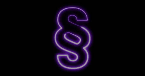 Animated neon section symbol Stock Footage 272731506