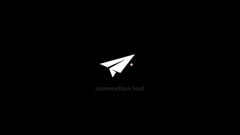Animated Network Status - Paper Plane Data Transmission Loop. Видео 340058500