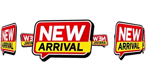 Animated New Arrival Speech Bubble Sticker - Retail Promo Motion Graphic Stock Footage 334720588