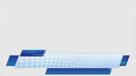 Animated News Lower Third Techno Blue Видео 197019475