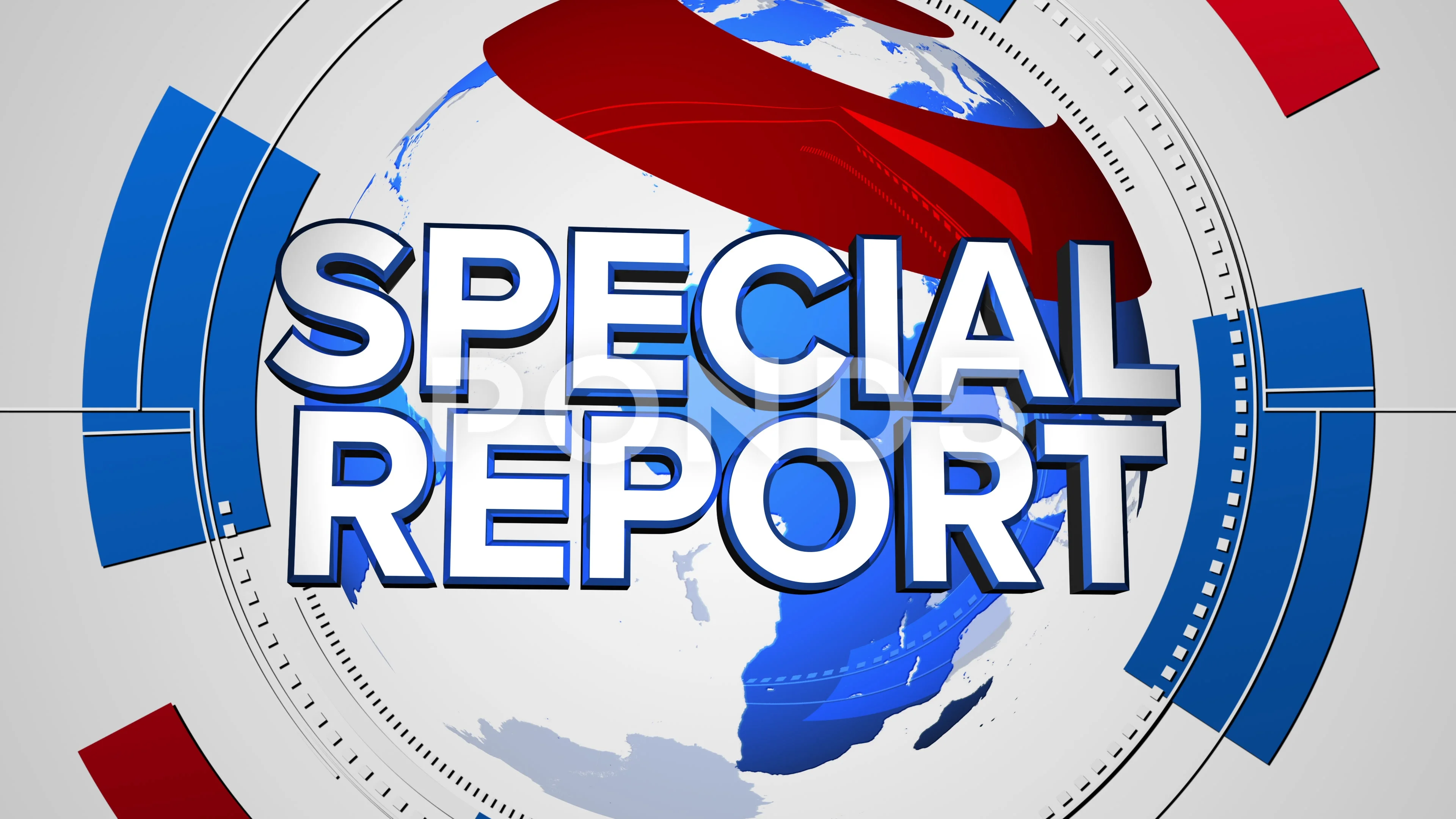 Animated News Special Report Open Intro Stock Video Pond5