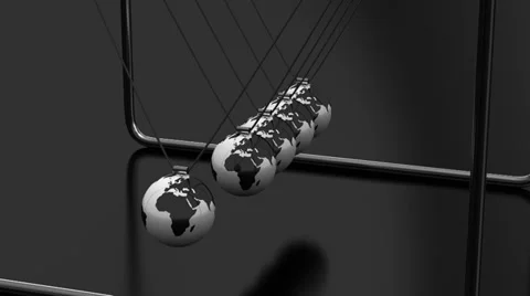 Animated Newton's Cradle Stock Footage 37566861