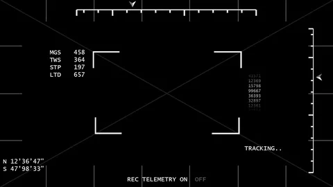 Animated Night Vision / Tracking Overly 4K Template 스톡 동영상 82481687