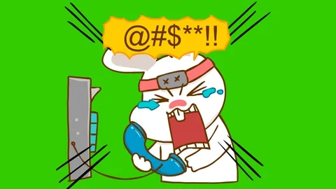 Animated Ninja Rabbit Running and Crying with Green Screen Stock Footage 282774383