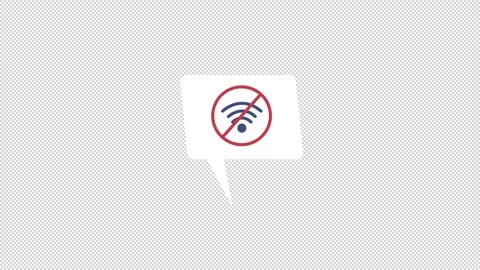 Animated no internet elements Vídeos de archivo 229459074