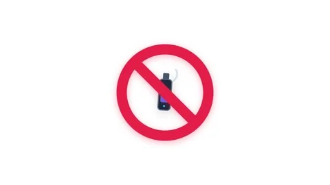 Animated No Vaping Prohibition Symbol on White Background Vídeo Stock 344948417