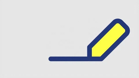 Animated note taking color ui icon | Stock Video | Pond5