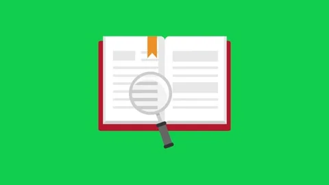 Animated notebook on green screen ideal for educational content office Stock Footage 309099623