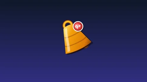 Animated Notification Bell Bursting With Likes Hearts And Stars Loop 库存影片 340805159