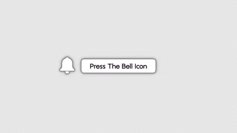 Animated Notification Bell Icon with Call to Action on Transparent Background Stock Footage 341324829
