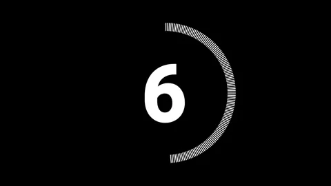 Animated number countdown countdown moments numbers green screen 4k 60 fps Stock Footage 289045330