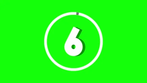 Animated number countdown countdown moments numbers green screen 4k 60 fps Stock Footage 289048640