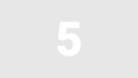 Animated Number Counter from 0 to 10, Digital Countdown Overlay Video stock 312953095