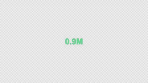Animated Number Counter counting to 1,000,000 Overlay Alpha 4K Stock-Footage 339273599