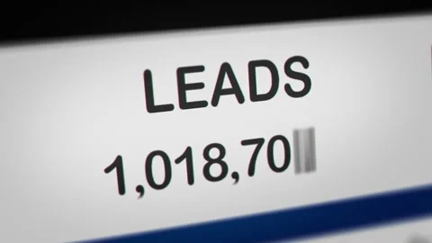 Animated Number of Leads Increases Stock Footage 248780708