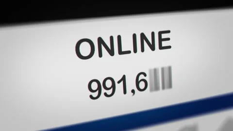 Animated Number of Online Users Increases Stock Footage 248484894