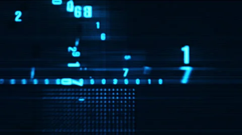 Animated numbers and figures Stock Footage 34316649