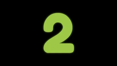 Animated numbers counting down on black background Stock Footage 338216105