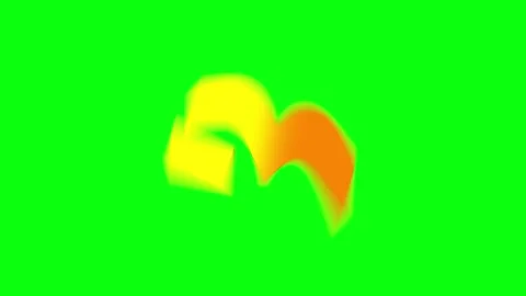 Animated numbers on a green screen background. Stockbeeldmateriaal 336632141