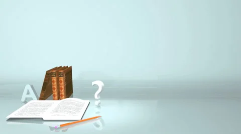 Animated objects show the learning environment Stock-Footage 49640750