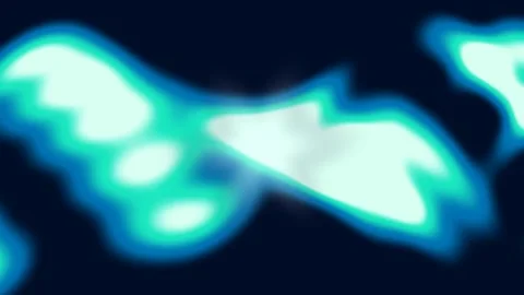 Animated Ocean Temperature Background with Glowing Waves Stock Footage 341700837