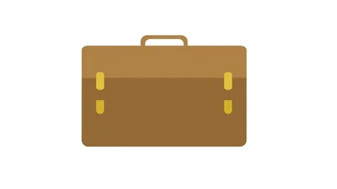 Animated Office bag Icon Stock Footage 79053570