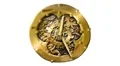 Animated old mythical clock on white background, loop HD Footage