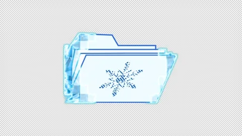 Animated open document folder icon in y2k style Video stock 295917961