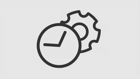 Animated operation linear icon Stock Footage 236747665