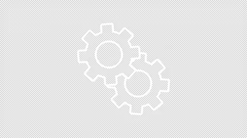 Animated operation white line icon Stock Footage 337773936