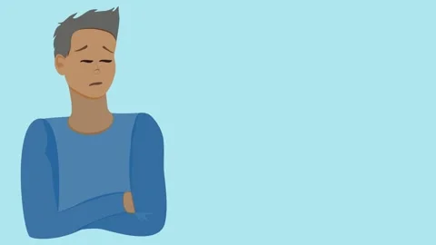 Animated or cartoon character man or guy office worker, lip syncing, facial Stock Footage 277268503