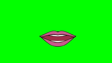 Animated or cartoon synchronizing lips and mouths for storytelling. female Stock Footage 292923557