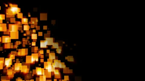 Animated orange blocks background Stock Footage 37586627