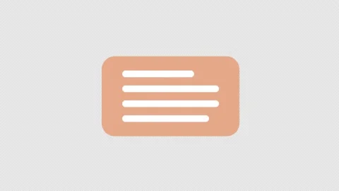 Animated orange push notification Video stock 236168690