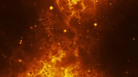 Animated orange space galaxy background Stock Footage 303450337