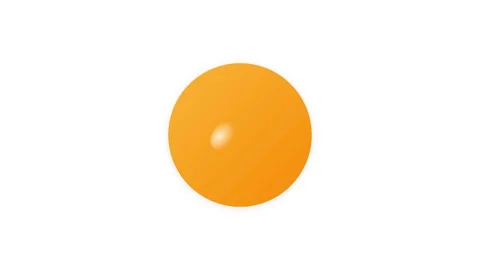 Animated orange sphere floating with small particles in 4K Stock Footage 345285843